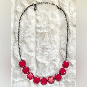 Pink & Silver Tone Necklace